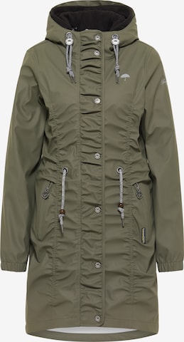 Schmuddelwedda Raincoat in Green: front