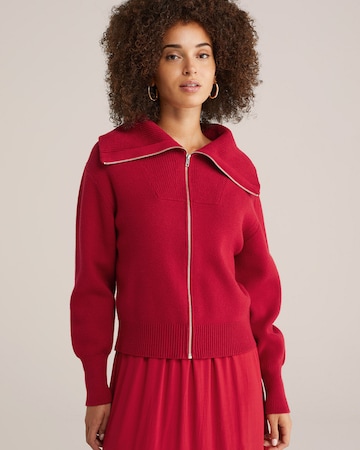 WE Fashion Strickjacke in Rot: Vorderseite