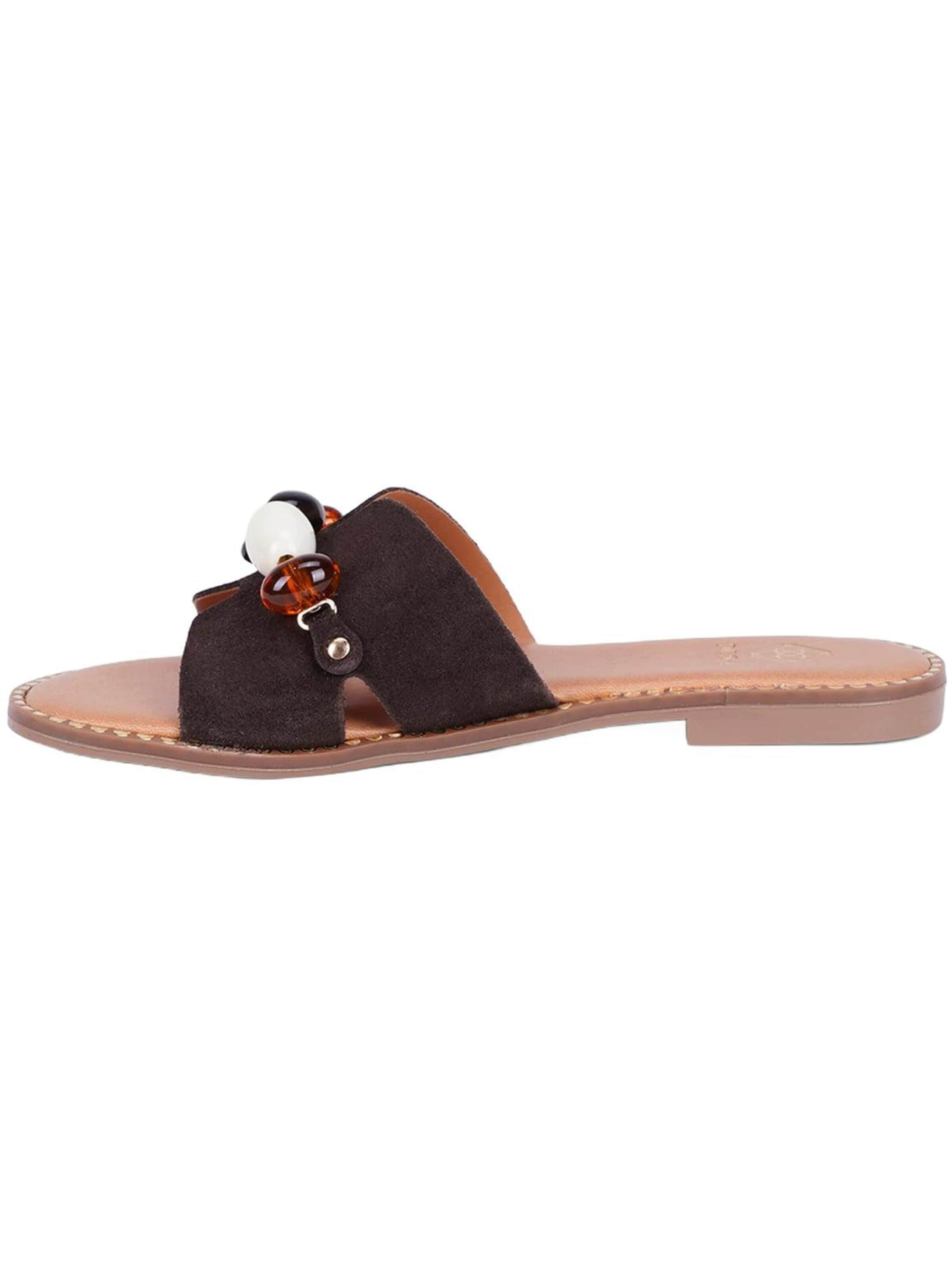 Desa Pantolette 'Folien'‌‌‌‌‌‌‌‌‌ in Braun