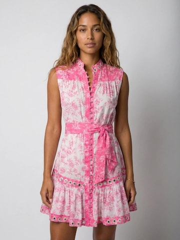 Robe 'Robe Courte Melisa' Miss June en rose : devant