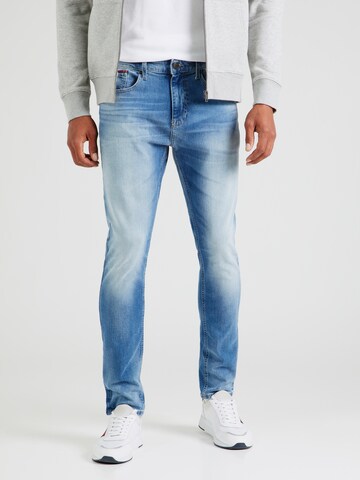 Tommy Jeans - Slimfit Vaquero en azul: frente