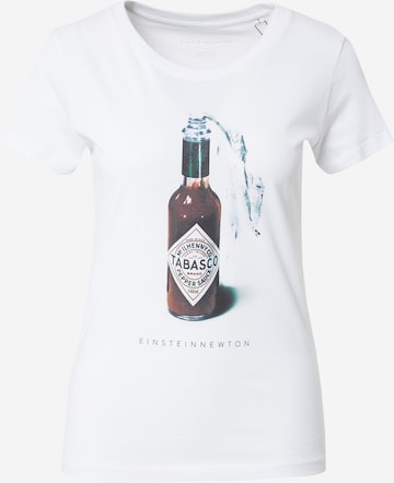 EINSTEIN & NEWTON T-Shirt 'Sauce' in Weiß: predná strana