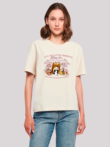 T-shirt 'Heroes of Childhood Tao Tao Childhood Memories' F4NT4STIC en beige : devant