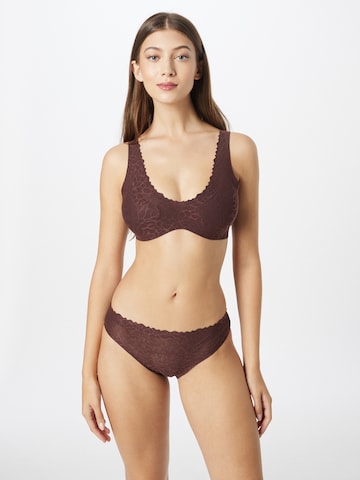 Slip 'Zero Feel Lace 2.0' di SLOGGI in marrone