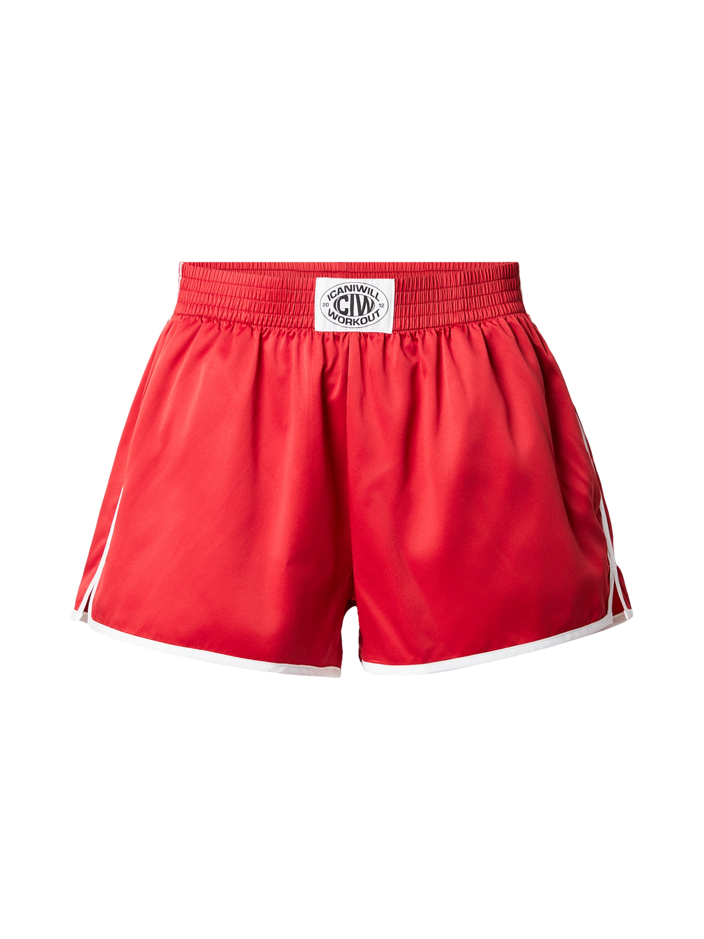 ICANIWILL Sportovní kalhoty – červená: přední strana