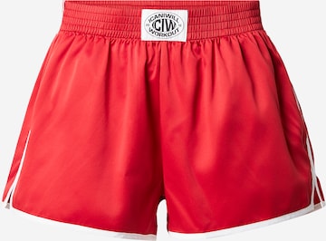 regular Pantaloni sportivi di ICANIWILL in rosso: frontale