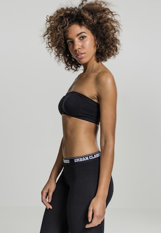 Urban Classics Bandeau Top in Schwarz