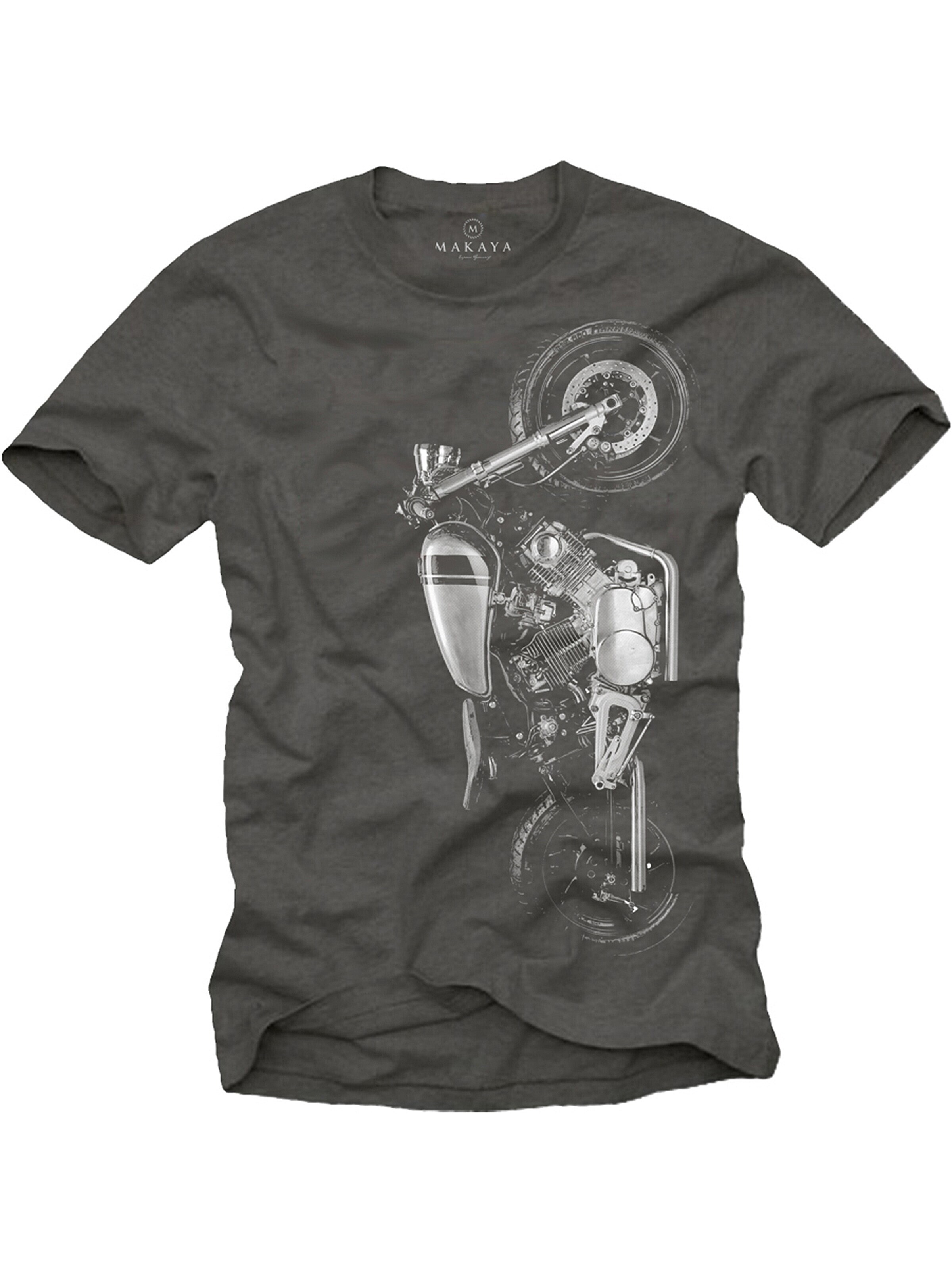 MAKAYA Shirt 'Virago' in Grey: front