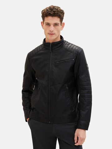 TOM TAILOR Between-Season Jacket in Black: front