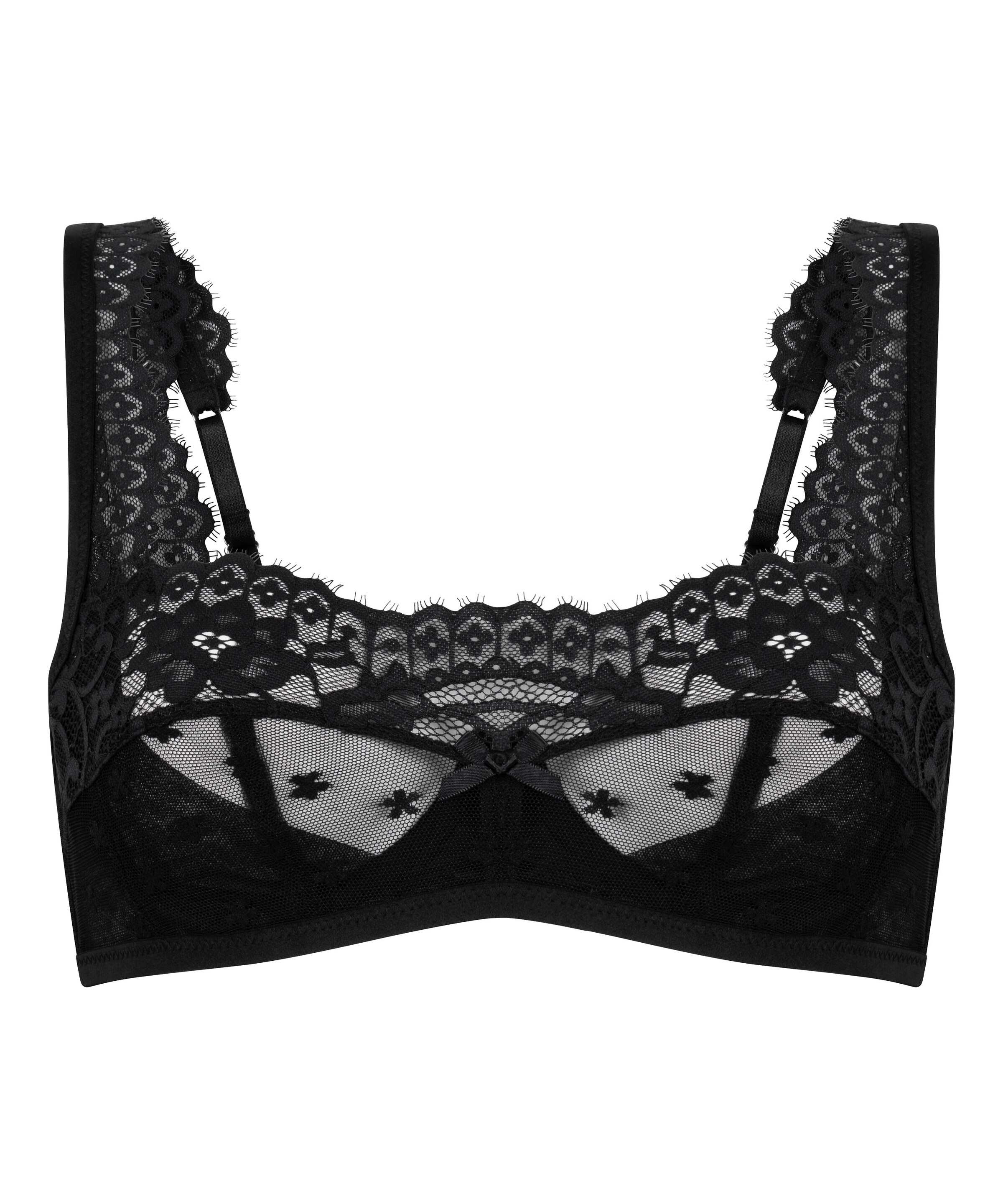 Hunkemöller Bandeau Bra in Black: front