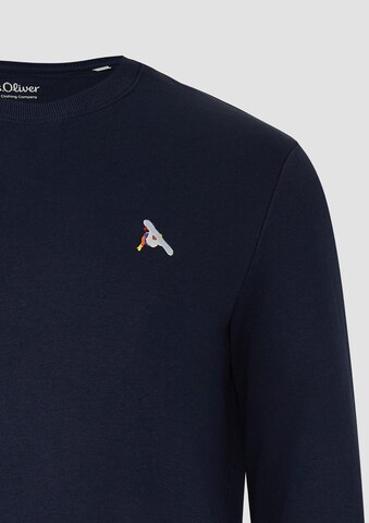 Sweat-shirt s.Oliver en bleu