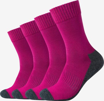 camano Athletic Socks in Red: front