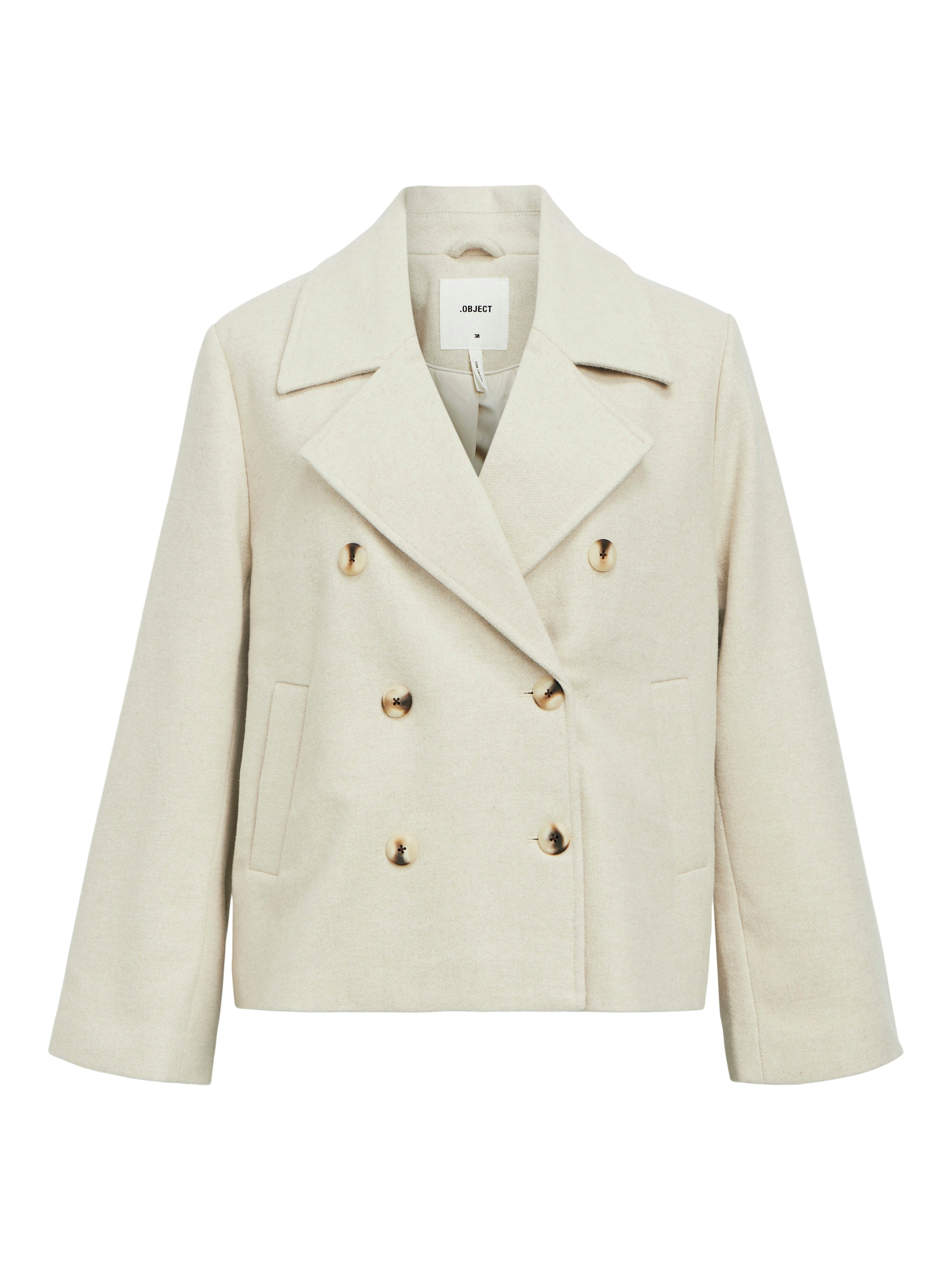 OBJECT Übergangsmantel 'KEILY' in Beige: Vorderseite