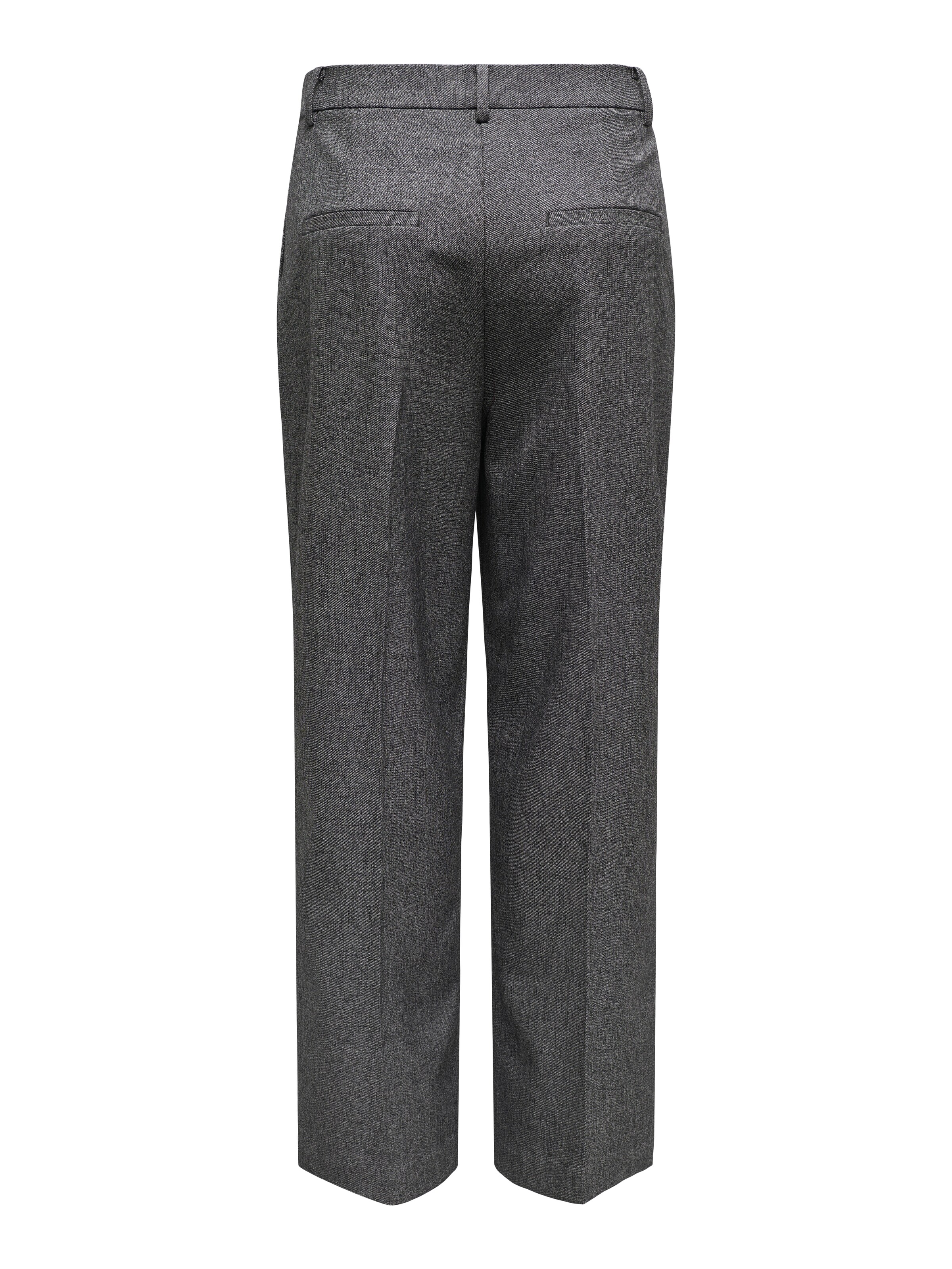 JDY Bő szár Ráncos nadrág 'JDYBLOOM SIRI' - fekete