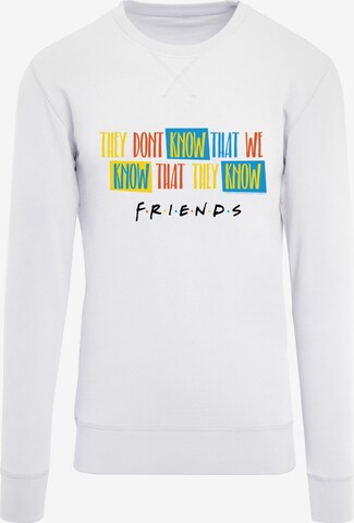 F4NT4STIC Sweatshirt 'Friends They Don't Know' in Weiß: predná strana