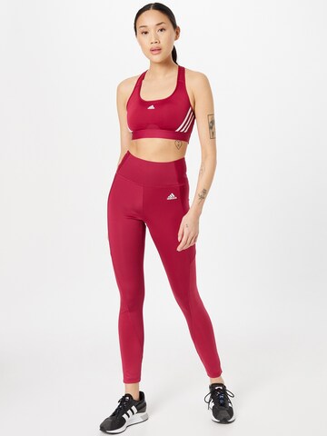 ADIDAS PERFORMANCE Workout Pants in Red