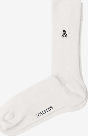 Scalpers Socks 'Moon' in White: front