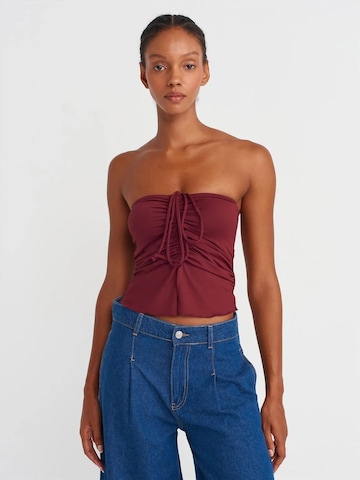 Dilvin - Top em vermelho: frente