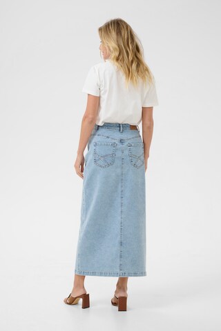 Cream Skirt in Blue