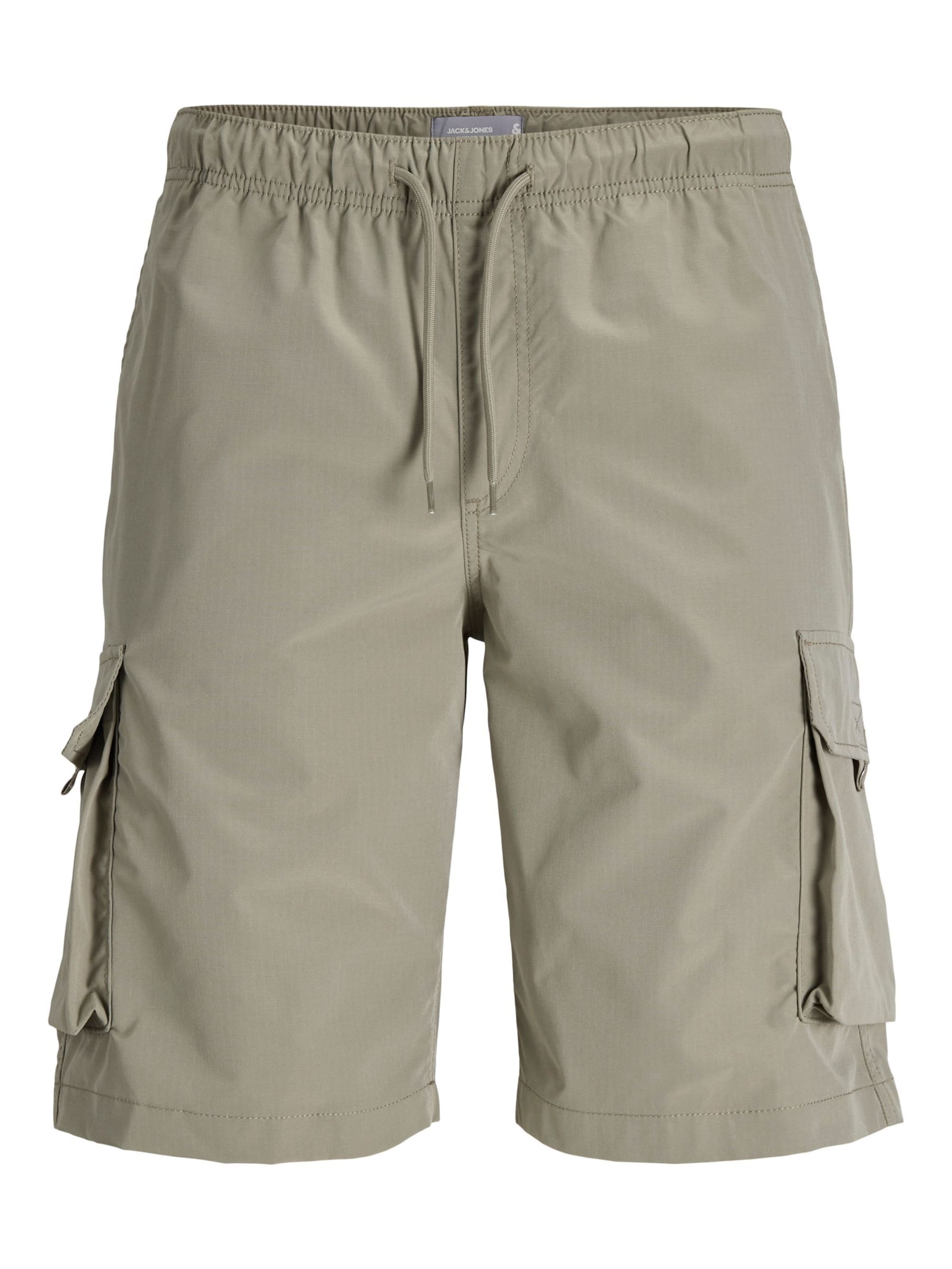 JACK & JONES - Pantalón cargo en verde: frente