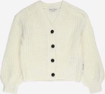 Cardigan Marc O'Polo Junior en blanc : devant