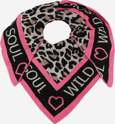 Zwillingsherz Wrap 'Wild Soul' in Light grey / Powder / Light pink / Black, Item view