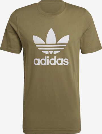 ADIDAS ORIGINALS Shirt 'Adicolor Classics Trefoil' in Groen: voorkant