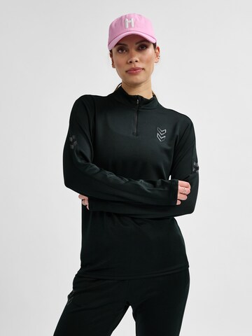 Hummel Athletic Sweatshirt in Black: front