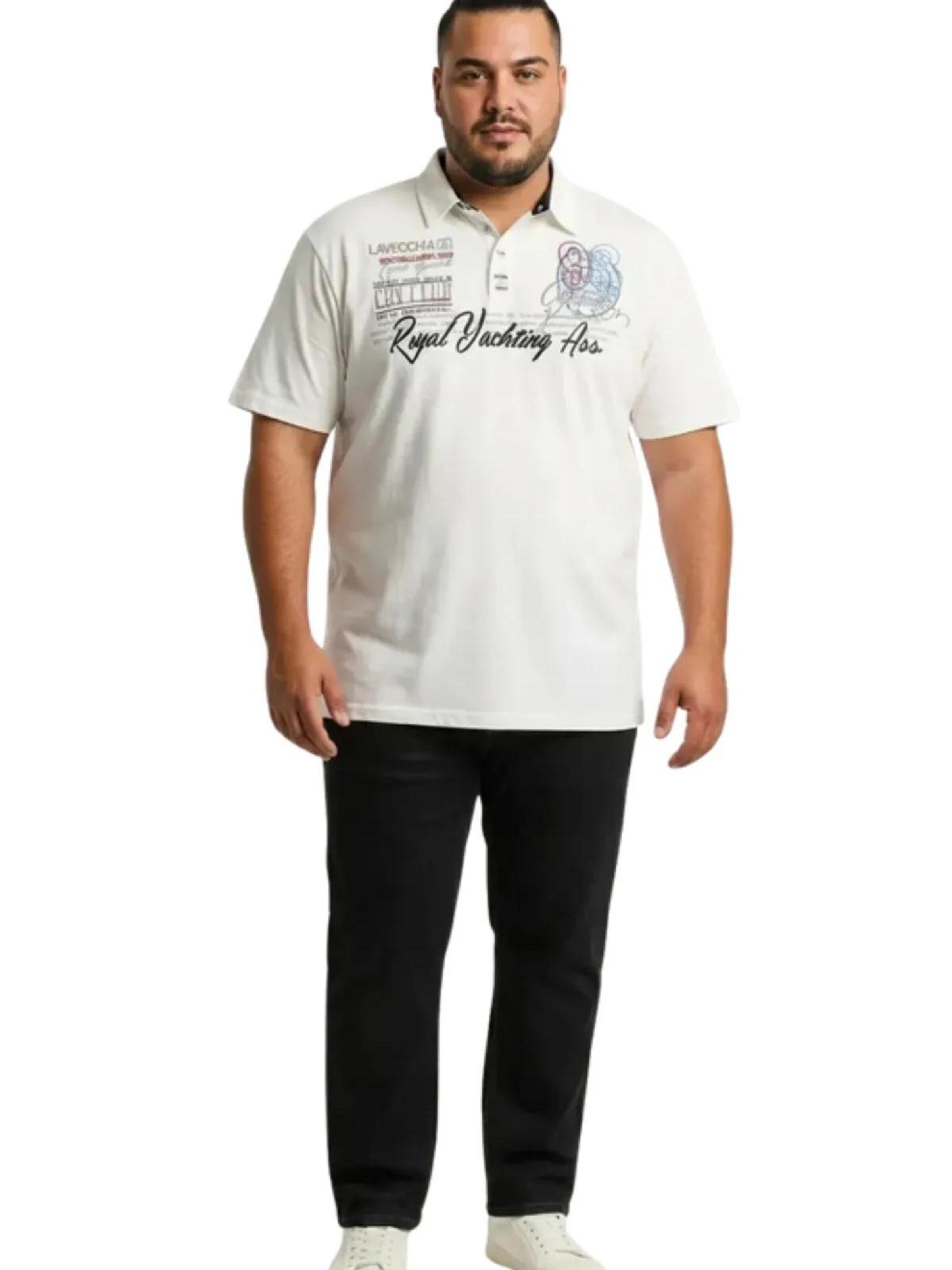 Lavecchia T-shirt 'LV-4688 Übergrößen' i beige: framsida
