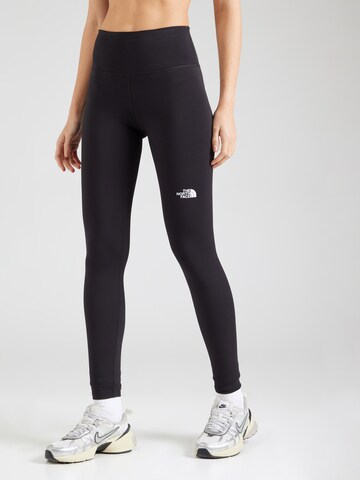 THE NORTH FACE Skinny Sportovní kalhoty 'FLEX' – černá: přední strana