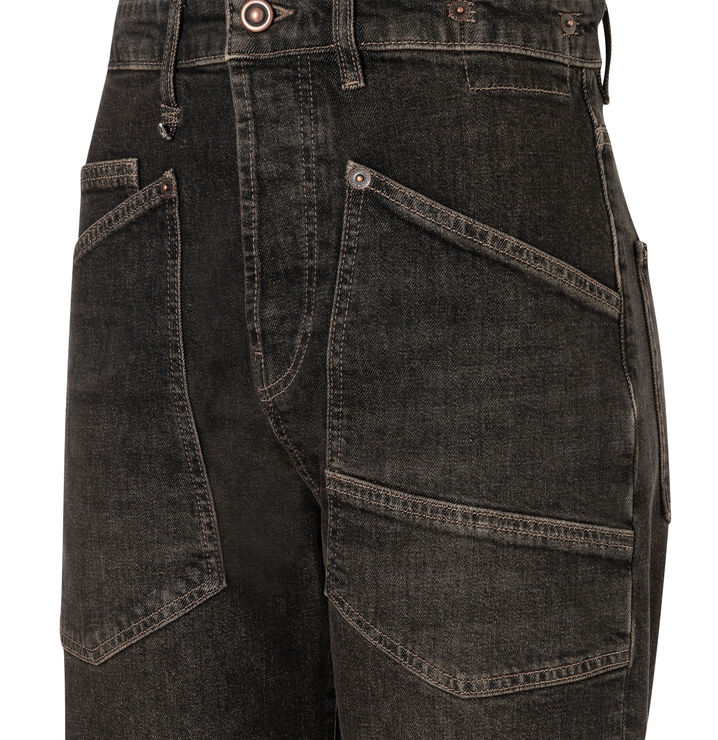 MAC Baggy Jeans in Braun