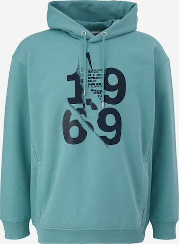 s.Oliver Sweatshirt in Groen: voorkant