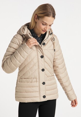 DreiMaster Klassik Winterjas in Beige: voorkant