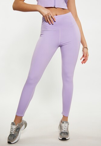 Skinny Leggings faina Athlsr en violet : devant