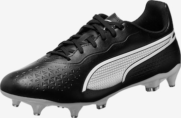 PUMA Soccer Cleats in Black: front