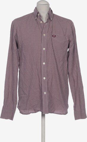 Fred Perry Button Up Shirt in M in Red: front