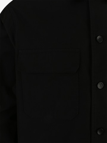 Calvin Klein Big & Tall Regular fit Button Up Shirt in Black