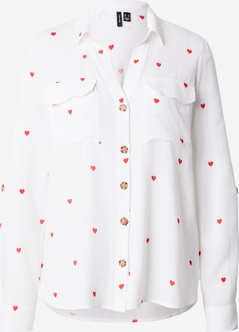 VERO MODA Pusero 'VMBUMPY' värissä valkoinen: etupuoli