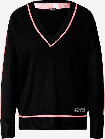 GUESS Jersey en rosa / negro / plata, Vista del producto