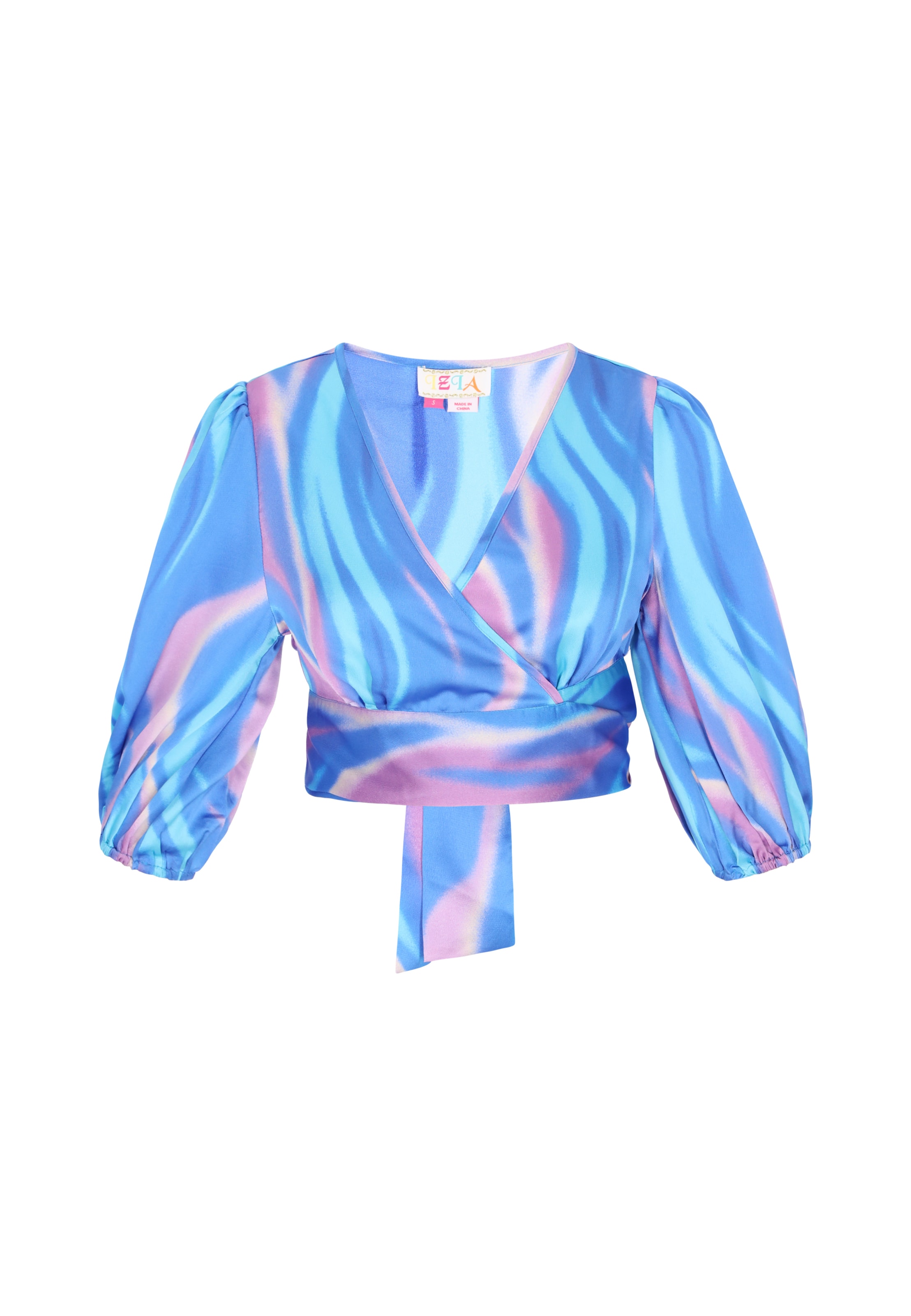 IZIA - Blusa 'Festival' en azul: frente