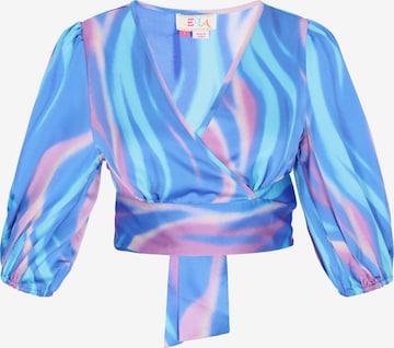 IZIA Blouse 'Festival' in Blauw: voorkant
