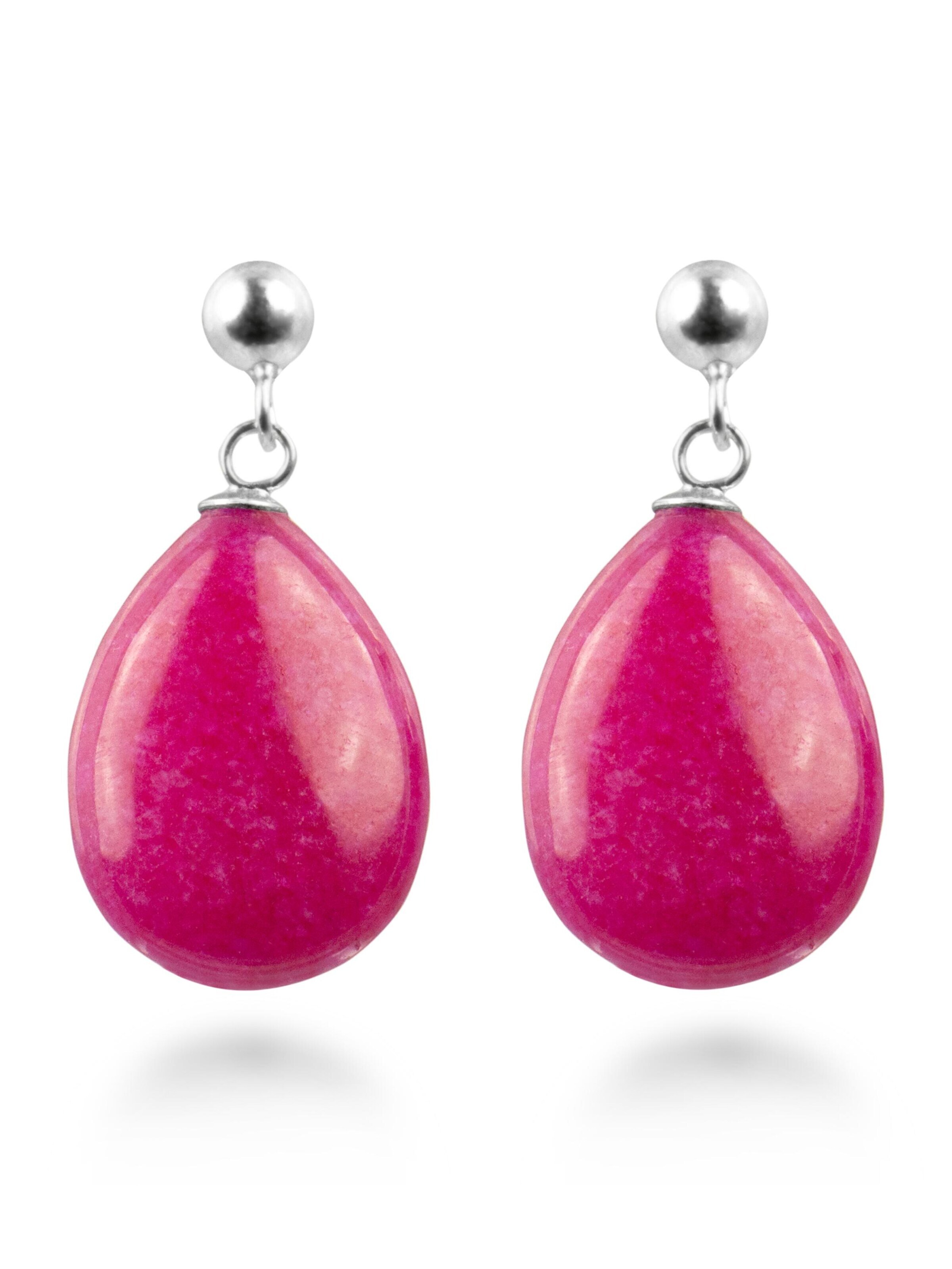 Luxenter Ohrringe 'Kenitna'‌‌‌‌‌‌‌‌ in Pink: Vorderseite