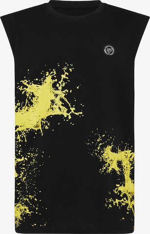 Plein Sport Top 'Splash' in Schwarz: Vorderseite