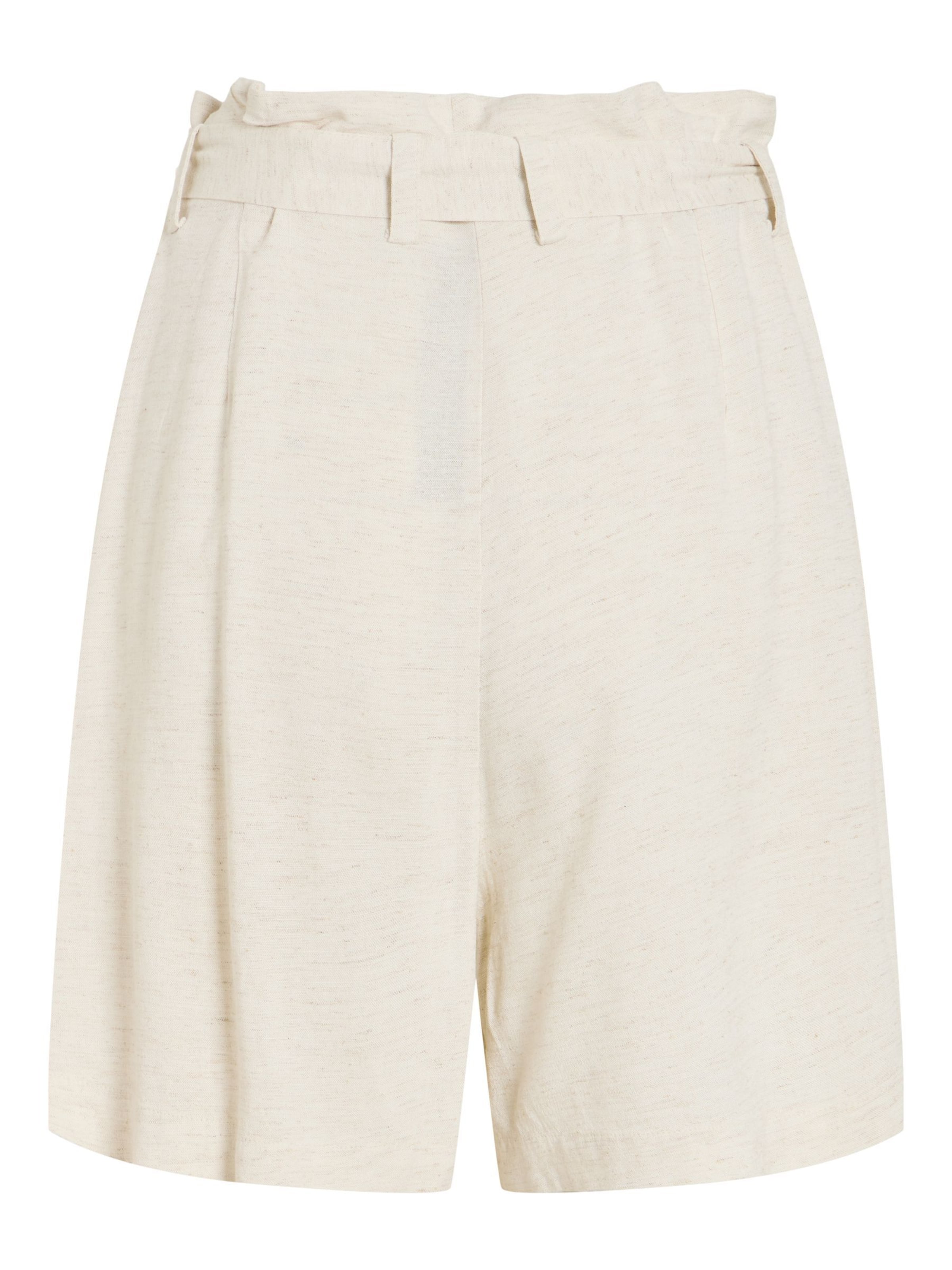 VILA - Pierna ancha Pantalón plisado 'VILineena' en beige