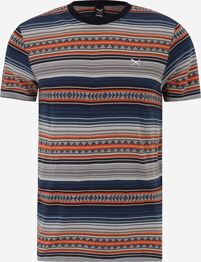 Iriedaily T-Shirt 'Vintachi' en beige / bleu marine / gris clair / rouge, Vue avec produit