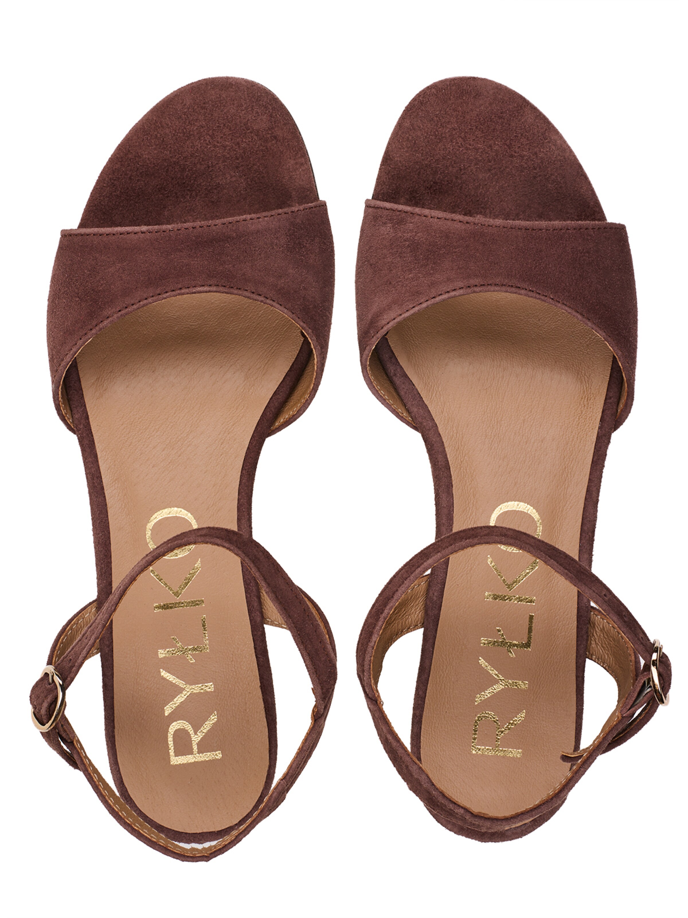 Sandale cu baretă de la RYŁKO pe maro