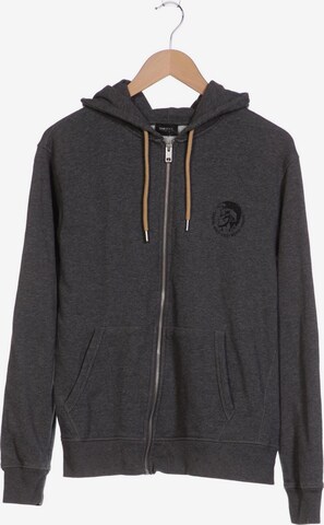 DIESEL Sweatshirt & Zip-Up Hoodie in L in Grey: front