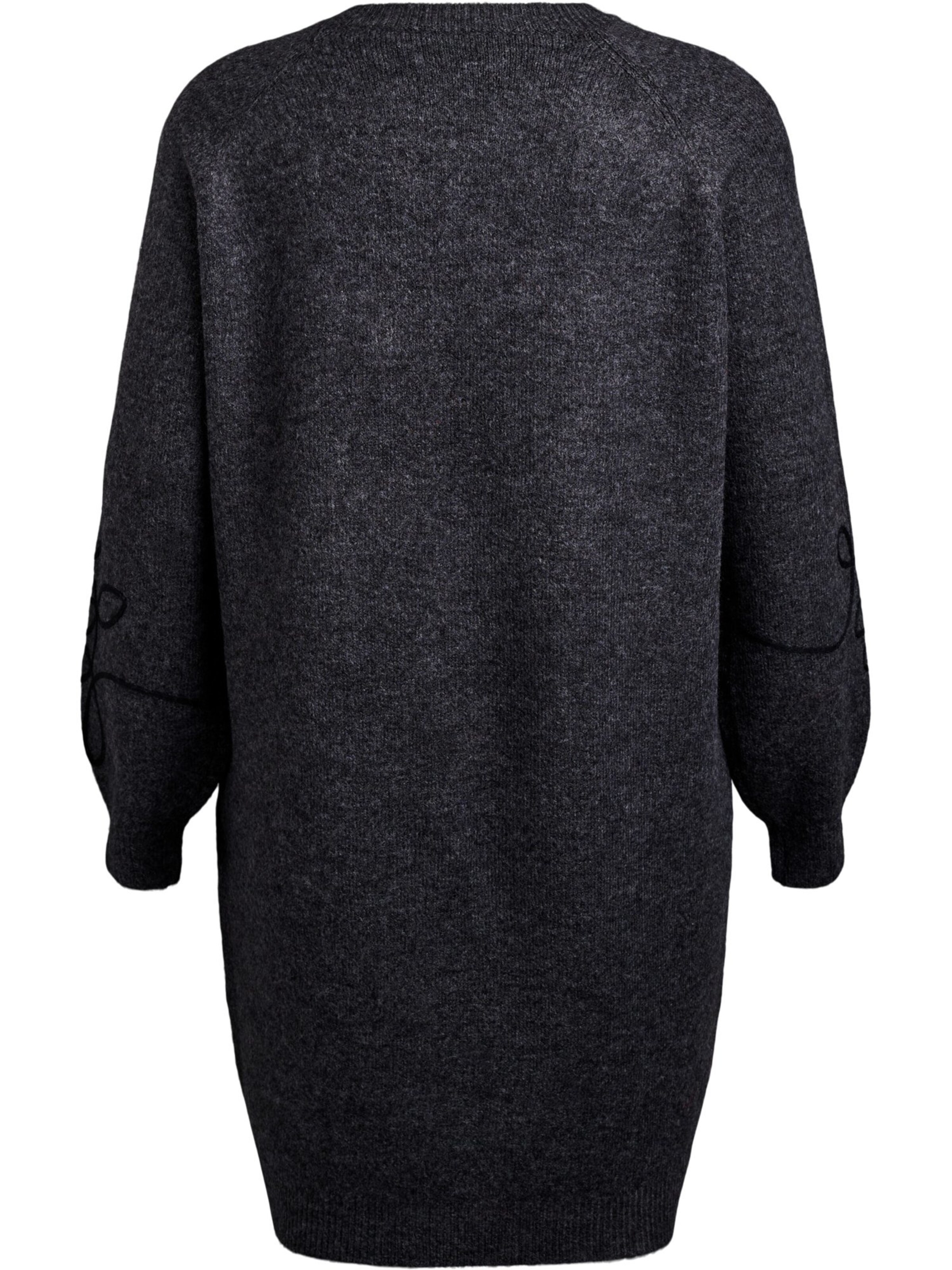 Zizzi Pletena obleka 'Malva' | siva barva