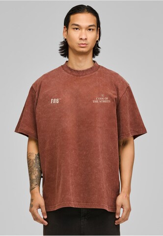 Fast & Bright Shirt 'Code' in Brown: front