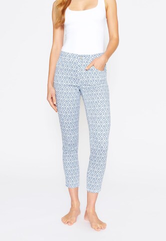 Angels Slimfit Broek in Blauw: voorkant